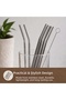 1 Piece Metal Straw Set with Spoon – Stainless Steel Straw with Spoon Tip, with Cleaning Brush, Reusable Stainless Steel Straw - 3