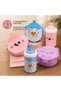 4-Piece Nutrition and Food Set – 3-Compartment Leak-Proof Flask Compatible Lunch Box for Children, School, Nursery, Travel - 3