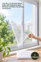 3 Pieces Adhesive Single-Sash Fly Screen – 125 cm X 75 cm Fine Textured Tulle, Self-Adhesive Tape, Fly Screen for Windows and Doors