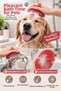 Red Ergonomic Massage Cat and Dog Washing and Hair Combing Brush - 2