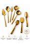 8 Piece Gold Serving Set – 18/10 Stainless Steel Premium Serving & Presentation Set