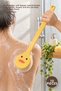 10 Pieces Body Scrub Brush – Duck Design Soft Tip Natural Bristles, Long Handle Shower and Dry Use Body Brush Back Brush