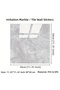 2 Pieces Gray Marble Pattern Wall Sticker – Self-Adhesive, Water, Moisture, Dust and Oil Resistant, Wall Sticker Self-Adhesive Decorative Covering for Kitchen Bathroom - 8