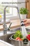 2 Flexible Faucet Heads – 360 °   Rotatable, Hose-Connected Water-Saving Aerator Extension Device for Kitchen Sink Faucet Tap