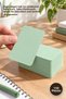 150Pcs Blank Word Cards – 5X8 cm Cardboard Note Card with Oval Edges, Taboo/Flashcards, Green for Education and Games