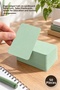 50Pcs Blank Word Cards – 5X8 cm Cardboard Note Card with Oval Edges, Taboo/Flashcards, Green for Education and Games