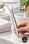 2 Pieces Stainless Steel Tongue Cleaner – Ergonomic Tongue Scraper, Tongue Scraper to Help Reduce Bad Breath, Hygienic, Plastic-Free