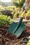 10 Pieces Construction Shovels – 25X30 cm Green Garden and Construction Site Shovels with Steel Body, Soil Digging Shovel