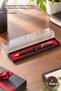 1 Piece Plastic Gift Pen Box – Gift Presentation Box with Transparent Lid, Red Base Stabilizer, Pencil Case