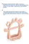 Silicone Easy Grip Teether Ecru - 2