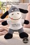 3 Pieces of Plush Donkey Toy - Funny Gift with T-Shirt Plush Stuffed Donkey with Apology Message Design