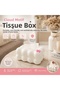 19X12.5X8.5Cm White Spring-Filled Desktop Bubble Decorative Cloud Napkin Holder (5690)