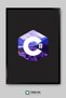 C Sharp Programming Code Software Developer Art Poster Framed Decorative Mdf Painting - 2