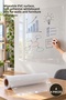 4 Pieces Self-Adhesive Transparent Board Film – Erasable Pvc Surface, Self-Adhesive Whiteboard Film for Walls and Furniture