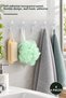 4 Pieces of Adhesive Hangers with 5 Hooks – Self-Adhesive Transparent Panel, Flexible Design, Wall Hanger, Hook, Adhesive