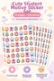Cute Student Motivational Sticker Set 420 Pieces 10 Sheets – Congratulations, You Succeeded, Keep Going, and Reward Labels