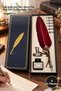 4 Pieces Dip Pens – Feathered Design Pens with Ink, Metal Nib Dip Pen Set, Dip Pen, Calligraphy Pen