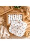 7 Pack Baby Mouth Wipes 100% Cotton Carrot Patterned (Boxed) - 3