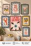 7-Piece Frame-Looking Modern Painting Set |   Retro & Pop Art | Living Room, Office, Kitchen and Study Room Wall Decor
