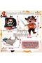 Pirate Concept 7 Year Old Balloon Set - 6 Piece Giant Size Pirate Ship Balloon, Pirate Shark Foil Balloon Birthday Set - 5