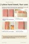 Ponpon Hand Towel Chickpea Woven 50X90 2-Pack Orange Pink - 6
