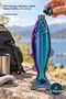 2 Pieces of Water Bottles – Stainless Steel Water Bottle with Fish Design, Drinking Bottle, Flask, 21 X 6 cm