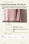 Ponpon Hand Towel Chickpea Woven 50X90 2-Pack Pink - 2