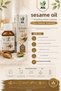 100% Pure Cold Pressed Sesame Oil 50 ml - Additive-Free Hair and Skin Care Oil - 4