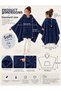 Wellsoft Poncho Hooded Wearable Blanket Oversized Warm Soft Tv Blanket - 3