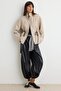 Ecru Plaid Regular Pattern Quilted Coat Twoaw27Mo00118