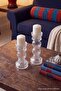 2-Piece Glass Candle Holder & Decorative Object Tphaw27Sm00001