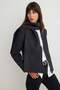 Anthracite Striped Self-Tie Blazer Jacket Twoaw27Bc00023 - 2
