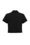 Black Diving/Scuba Fabric Knitted Sports Top/Blouse Thmaw27Bz00012 - 4