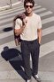 Siyah Kot Görünümlü Straight Fit Erkek Pantolon TMNAW27PL00003 - 4