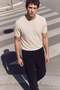 Siyah Kadife Beli Lastikli Normal/Regular Fit Erkek Pantolon TMNAW27PL00006 - 5