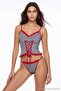 Black Gingham Lace and Ribbon/Tie Detail Satin Coverless Lingerie Set Thmaw27Cc00029