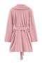 Pink Zebra Patterned Soft Buttoned Knitted Dressing Gown Thmaw27Sb00004 - 4