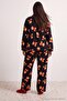 100% Cotton Teddy Bear Christmas Themed Ribbed Knitted Large Size Pajama Set Tbbaw27Ai00031 - 3