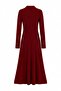 Bordo Düz Maxi Polo Yaka Triko Elbise TWOAW27EL00097 - 4