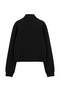 Siyah Fermuarlı Dik Yaka Mandarin Düğme Detaylı Regular Kalıp Örme Hırka/Sweatshirt TWOAW27SW00036 - 8