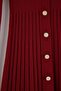 Bordo Düz Maxi Polo Yaka Triko Elbise TWOAW27EL00097 - 3