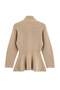Wardrobe Essentials Vizon Peplum Etek Ucu Detaylı Yumuşak Dokulu Triko Büyük Beden Hırka TBBAW27AV00025 - 3