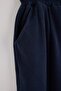 Navy Blue Regular/Normal Fit Chinese Closure Wide Leg Knitted Hijab Bottom - Top Set Tctaw27Us00038 - 6