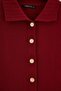 Bordo Düz Maxi Polo Yaka Triko Elbise TWOAW27EL00097 - 2