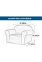 Soft Welsoft Elastic Single Seat Cover Non-Slip Flexible Washable Armchair Seat Cover - 2