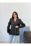 Oversize Women's Long Biker Leather Jacket - 2