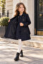 Girl's Trench Coat Black - 2
