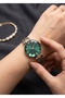 Steel Cord Women's Wrist Watch with Bracelet Gift