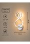 أبليك جداري LED باللون الفضي بثلاث درجات إضاءة للصالة والممرات - 4