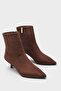 Gabriella Pointed Toe Side Zipper Thin Heeled Casual Women's Boots